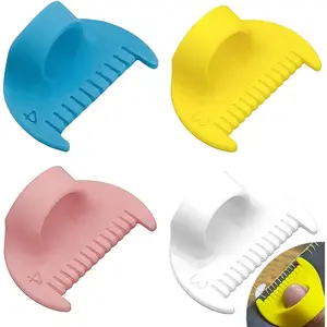 4PCS Edge Stitch Lock & Sewing Gauge, 3mm/4mm Hand Seam Guide & Sewing Templates Edge Sewing Guide Tool for Precision Hemming Quilting, Suitable for Beginner & Pro