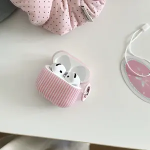 Striped Ring Earphone Case for Apple AirPods Pro 3/2/4/3/2, Fashionable Women's Simple Design, Stylish Apple Earphone Cover, Headphone Storage, Earphone Protective Cover