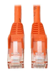 Tripp Lite TRL-N201-014-OE 14 ft. Cat6 Gigabit Snagless RJ45 Male to Male Molded Patch Cable, Orange