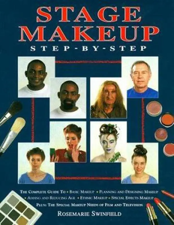 USED Book - Stage Makeup Step-by-Step by Rosemarie Swinfield (Hardcover) - english