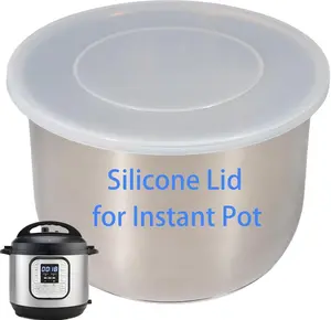 Silicone Lid for Instant Pot 6 QT & 5 QT, 9.8IN Premium Pot Cover for Instapot 5 & 6 Quart Inner Pot, Reusable Silicone Lids for Bowl and Food Cover, Lid Accessories for Instant Pot MIRUMIO