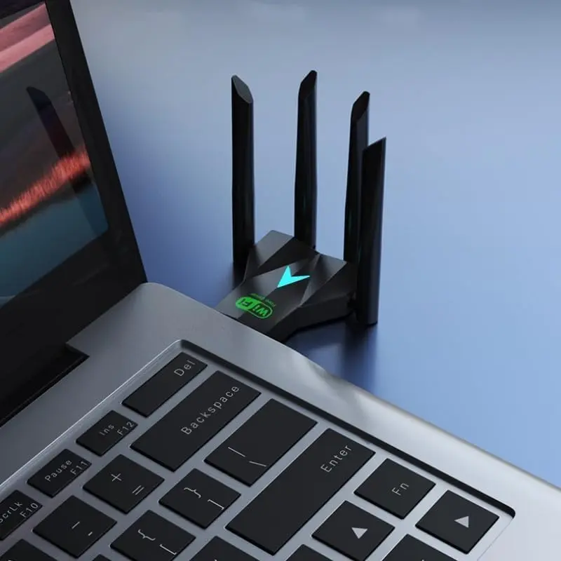 1300Mbps USB WiFi Bluetooth 5.4 Adapter Dual Band 2.4G/5Ghz Wireless Network Card Wireless Receiver WiFi Dongle for PC Laptop