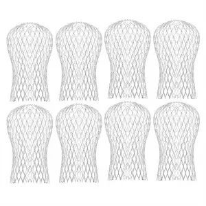 8Pcs Gutter Downspout Guard,Down Pipe Filter Mesh,Gutter Downpipe Leaf Screen Covers,Keeps Gutter Downpipes Clear