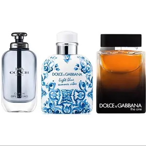 Coach open Road, Dolce Gabbana Light Blue Summer Vibe, Dolce Gabbana The One, Men’s Fragrance bundle