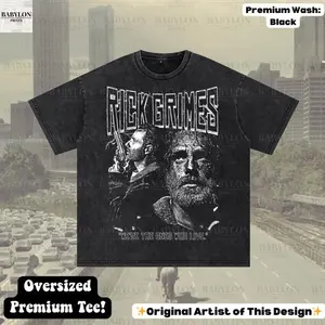 Rick Grimes T-Shirt The Walking dead Gift TWD Shirt,Rick Grimes tee, Daryl Dixon Shirt Walking Dead Merch Carl Grimes TWD Tee