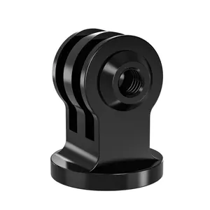 Feichao Aluminum Alloy 3-Slot to 1/4" Thread Adapter, Universal 3-Slot Base for Dji Insta360 and Gopro, 2-Slots 1/4" Converter for Tripods