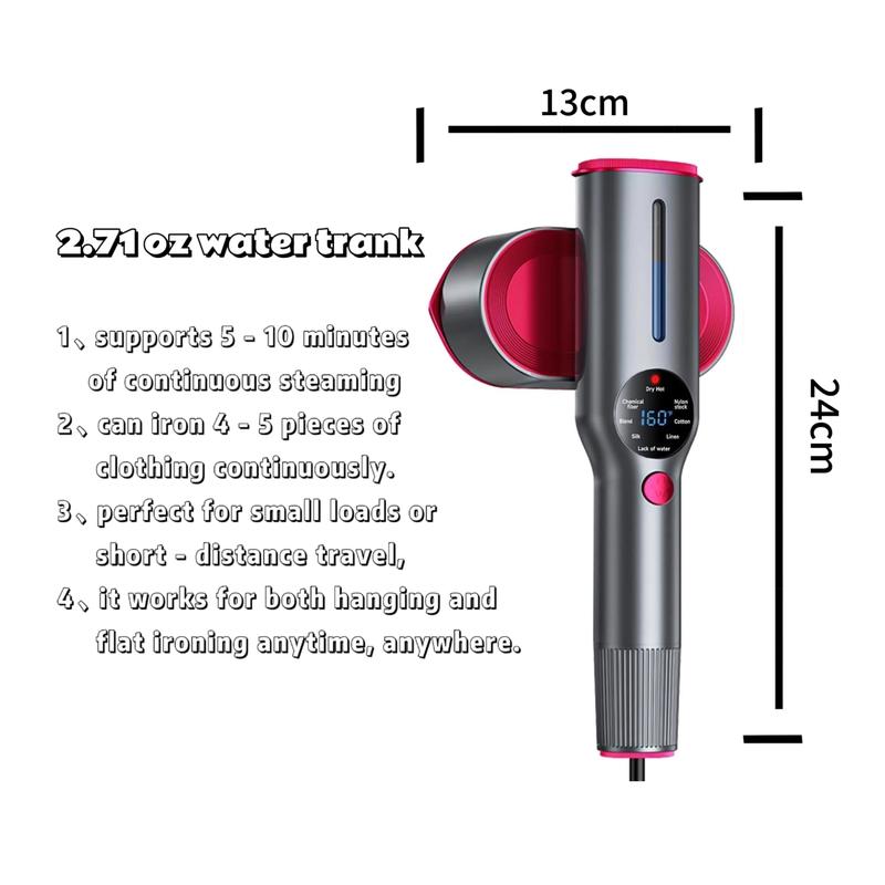 Dr.Flash Garment Steamer for Clothes, Portable Travel Clothing Steamer Iron, 7 Mode with LED Display, 5s Fast Heating, 90° Swivel Handle, New Year Gift Dr.Flash Garment Steamer for Clothes, Portable Travel Clothing Steamer Iron, 7 Mode with LED Display, 5s Fast Heating, 90° Swivel Handle, New Year Gift