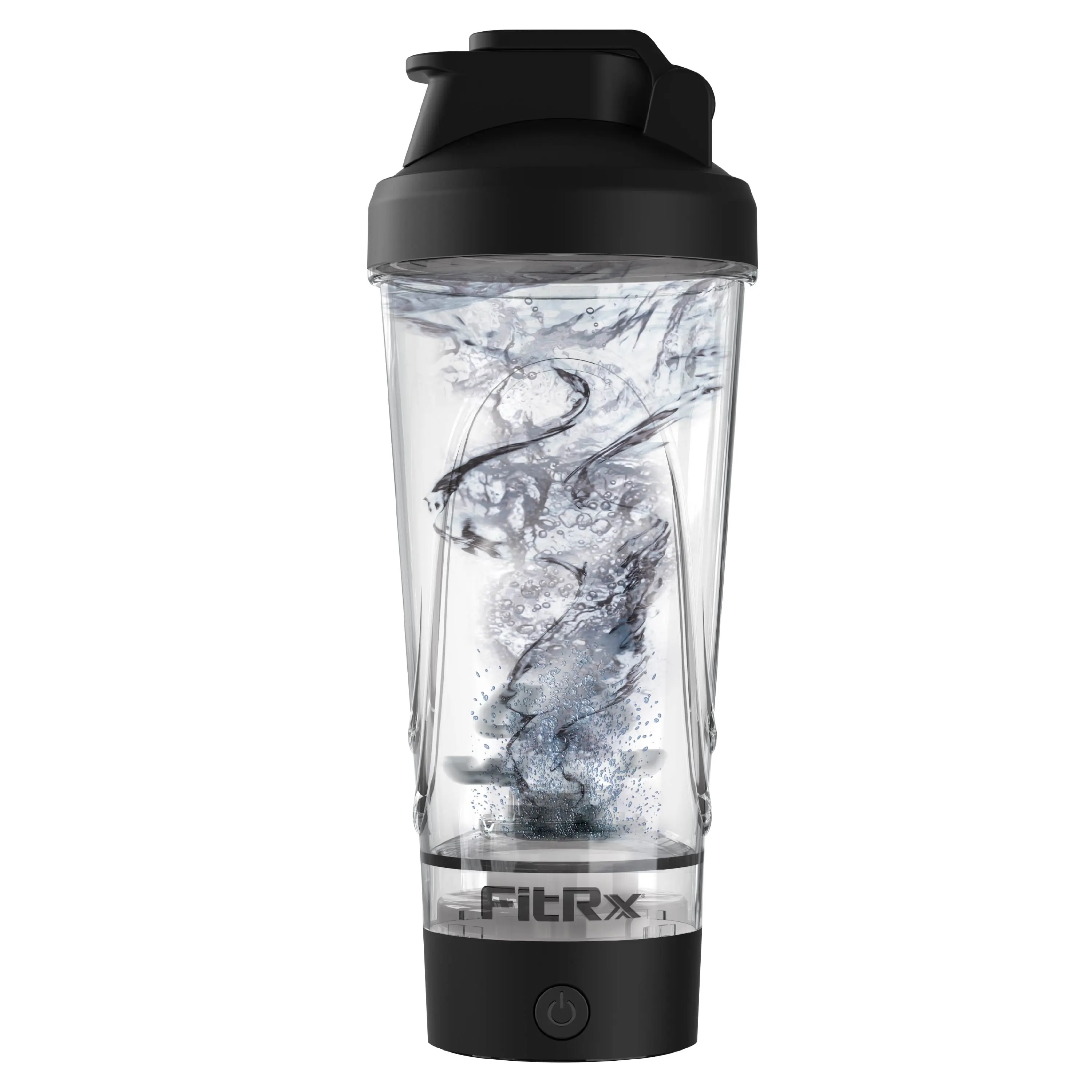 Fitrx Sport Mixer Electric Shaker Bottle, Rechargeable Portable Personal Shaker Bottle, 24Oz., Black FitRx