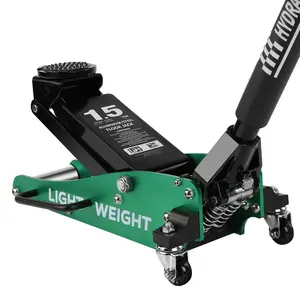Hardware Floor Jack 1.5 Ton Hydraulic Low Profile Aluminum and Steel Car Jack, Lightweight Service Jack with Quick Lift Dual Pump 3,000 lbs Capacity
