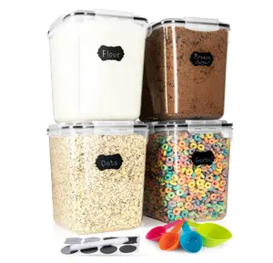 On-Sale Flour Sugar Storage Containers Great Rice Canisters Sets For Kitchen pantry, Large Food Storage Containers With Lids Airtight Cereal Container