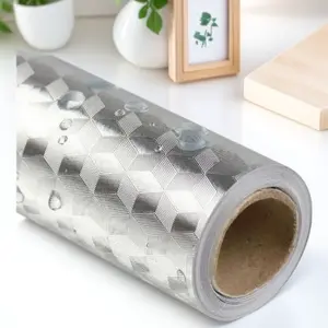 Self-Adhesive Kitchen Splashback Sticker, Heat Resistant Oil Proof Film for Countertops, Drawers, Stove. Textured Wall Guard, Easy Clean & Removable, Custom Sizes. No Residue Peel & Stick Backsplash. Waterproof Removable Adhesive