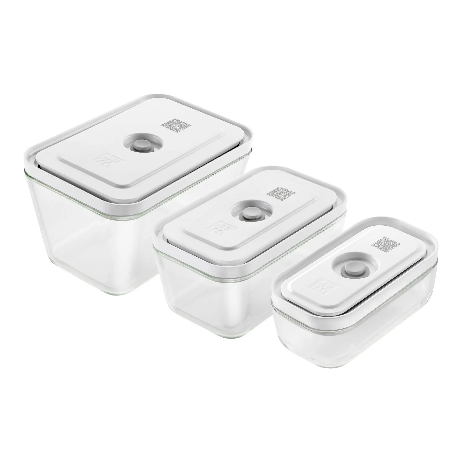S/M/L / 3-pc, Vacuum Container Set, Grey