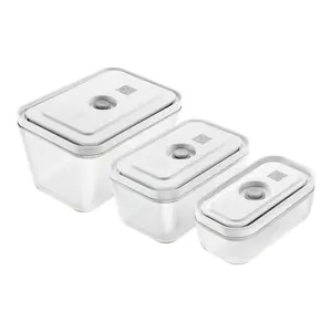 S/M/L / 3-pc, Vacuum Container Set, Grey
