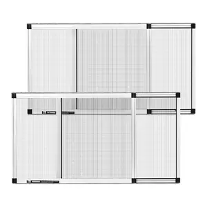 Adjustable Window Screen, Expandable Aluminum Frame, 2 Pack Insect Mesh Screens for Most Standard Windows, Universal Fit, Easy Install, Durable Aluminum Alloy Frame, Protective Screen for Balconies and Doors