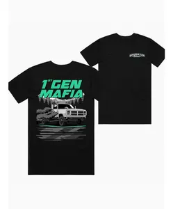 1st Gen Mafia Car Graphic Tee, Vintage Truck T-Shirt, Retro Streetwear Short Sleeve, Trendy Gift for Car Lovers