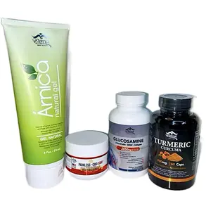 Daily Movement & Comfort Wellness Bundle with Arnica Gel Glucosamine & Turmeric for Joint Health and Muscle Relaxation