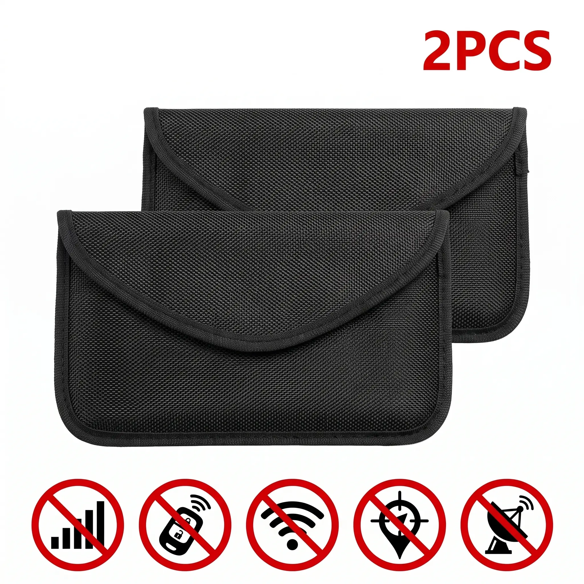 2PCS Faraday Bags Phone for Key Fob Protector - RFID Signal Blocking, Anti-Tracking, Pouch Shielding, Card Protection, Wallet Design