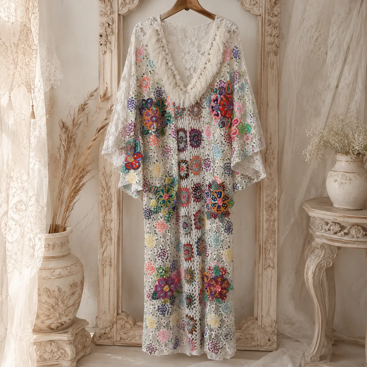 #295 LunaSparkle handmade designer Breathable Mesh Dress
