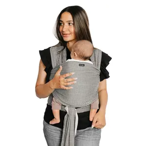 Moby Classic Wrap Baby Carrier - Prairie Check: Cotton, Hip Carrier, Facing-In Front Carrier