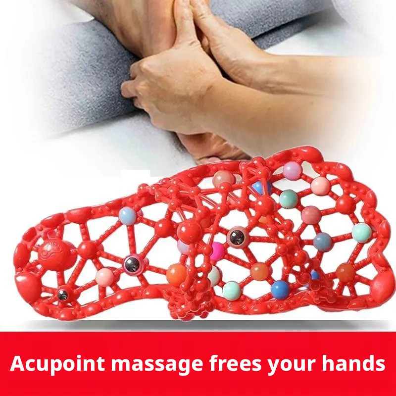 Hollow Foot Massage Bathroom Slippers for Men Women – Quick Dry Non Slip Shower Shoes with Acupressure Beads, Reflexology Sandals for Indoor Home Use – Energy Boost & Kidney Meridian Support