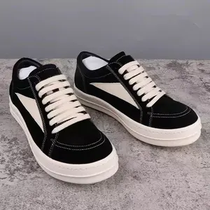 Men Women Shoes High Street Vintage   Retro shoes  Luxury Low Lace Up Trainers Skateboard  Genuine Leather   Sneakers designer