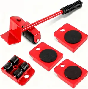 5PCS Furniture Mover with Wheels Furniture Lifter Mover Tool Set 360° Rotation Wheels Furniture Dolly 330 Lbs Capacity for Moving Heavy Furniture Refrigerator Sofa Cabinet Peel and Stick Flooring