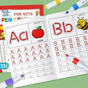 Abc Writing Practice Book, Fun Tracing & Doodling Activity Journal, Early Learning Alphabet Workbook for Kids, Learning Materials