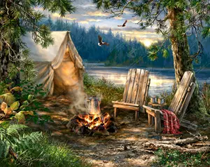 Evening at the Lake Diamond Painting Kit