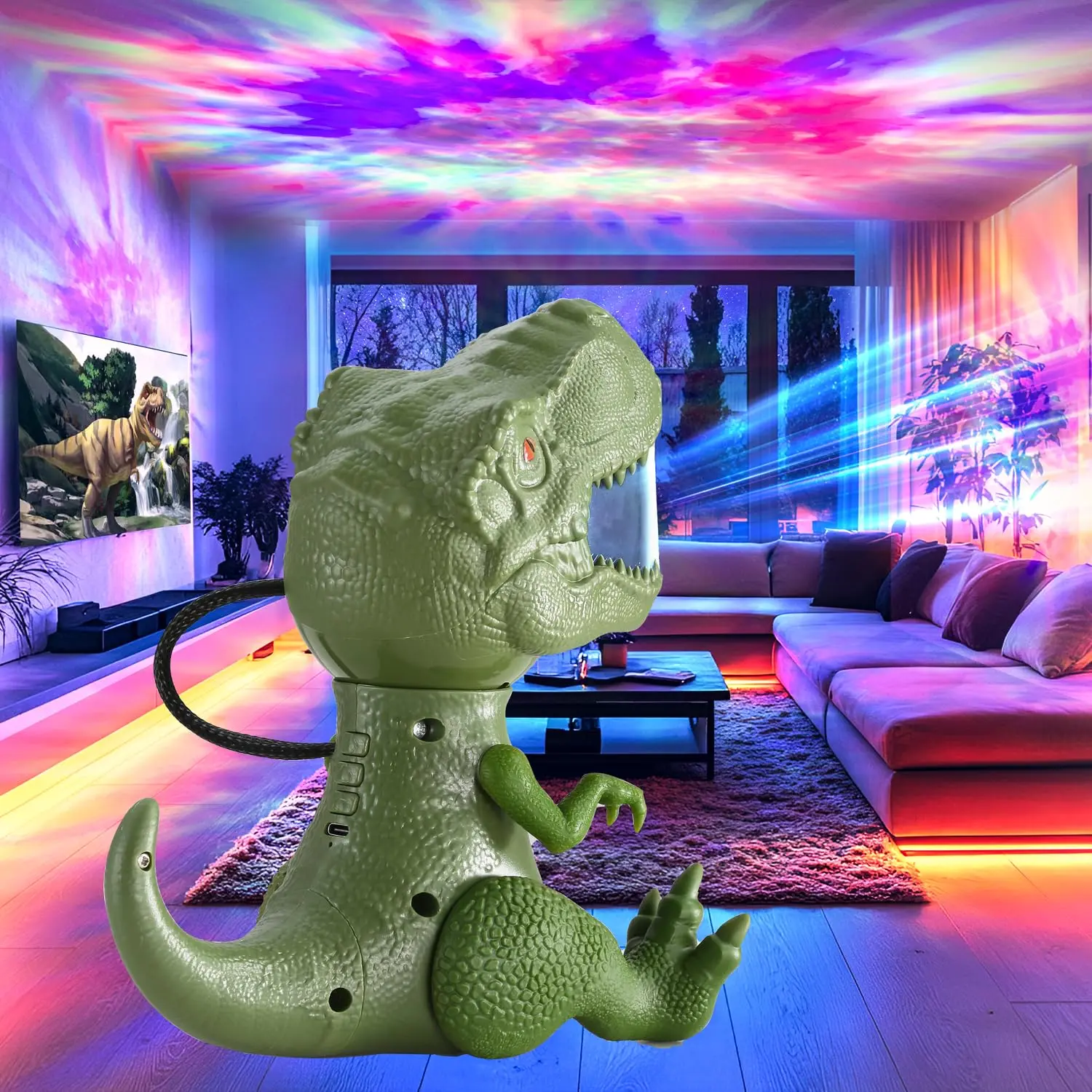All New Upgrade Galaxy Projector Star Projector Galaxy Light with 15 Lighting Modes Dinosaur Projector Night Light for Kids Galaxy Projector for Bedroom Projector Lights for Bedroom with Timer＆Remote