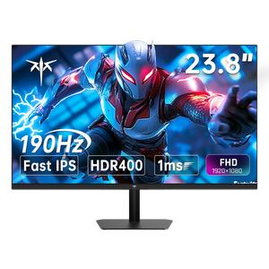 KTC 24" FHD 1080P Native 180Hz Gaming Monitor, HDR 400 Fast IPS Screen, 190Hz Overclocked Refresh, 1000:1 Contrast 1920*1080P PC Monitor, 133% sRGB, Adaptive-Sync, 1ms, HDMI *2&DP*1, Tilt Adjustable, Eye Care, H24F8