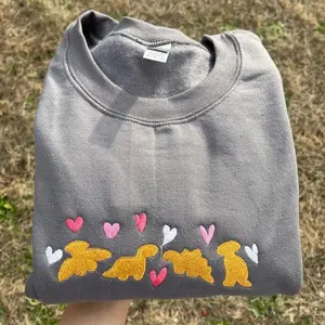 EMBROIDERED DINO NUGGETS Embroidered Sweatshirt Gift For Girlfriend Dino Nuggets Gifts for Her Birthday Gift for Her Gifts for Friends Cute