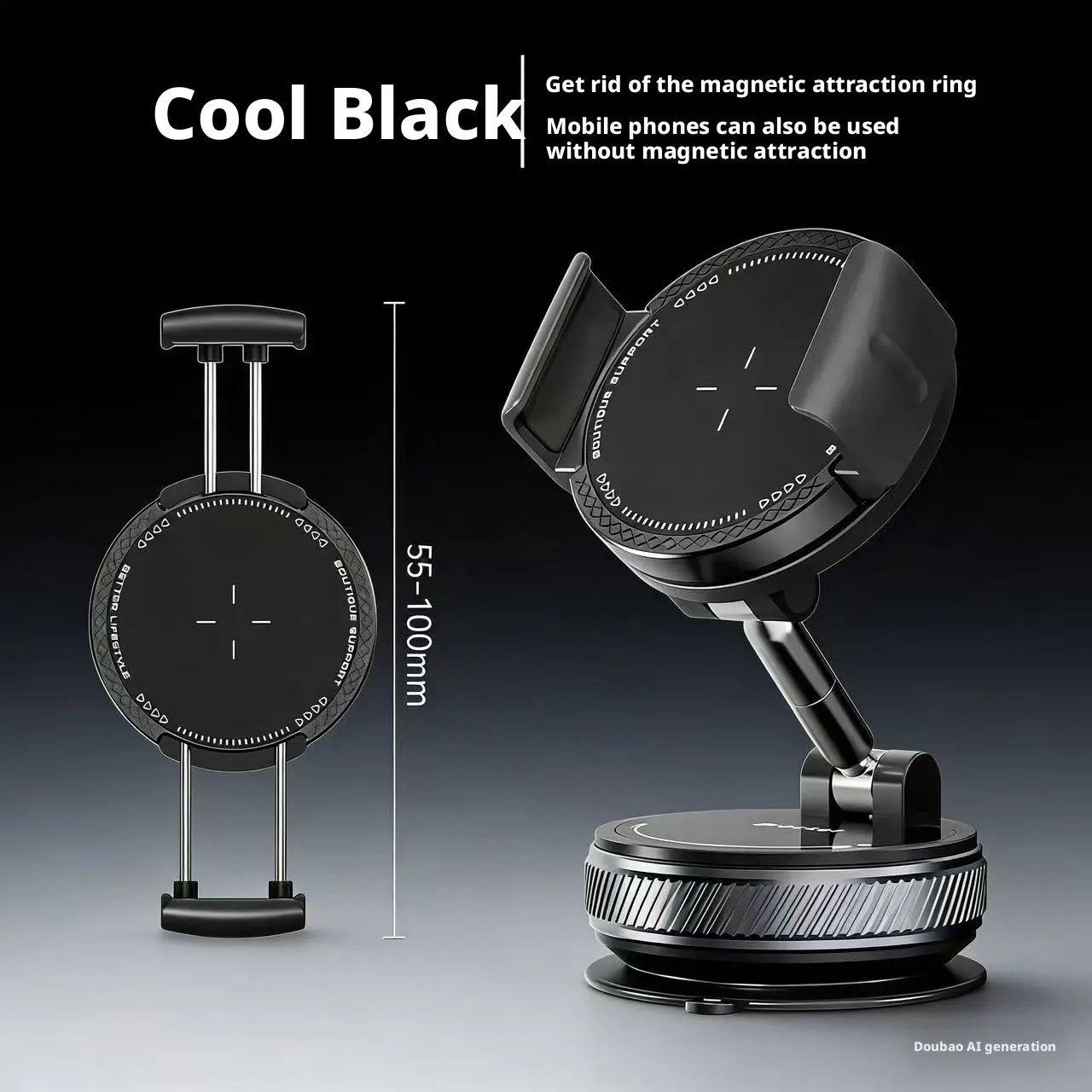 Super strong magnetic phone holder, 360 °   adjustable universal design, suitable for all smartphones, easily compatible with windshields and dashboard.