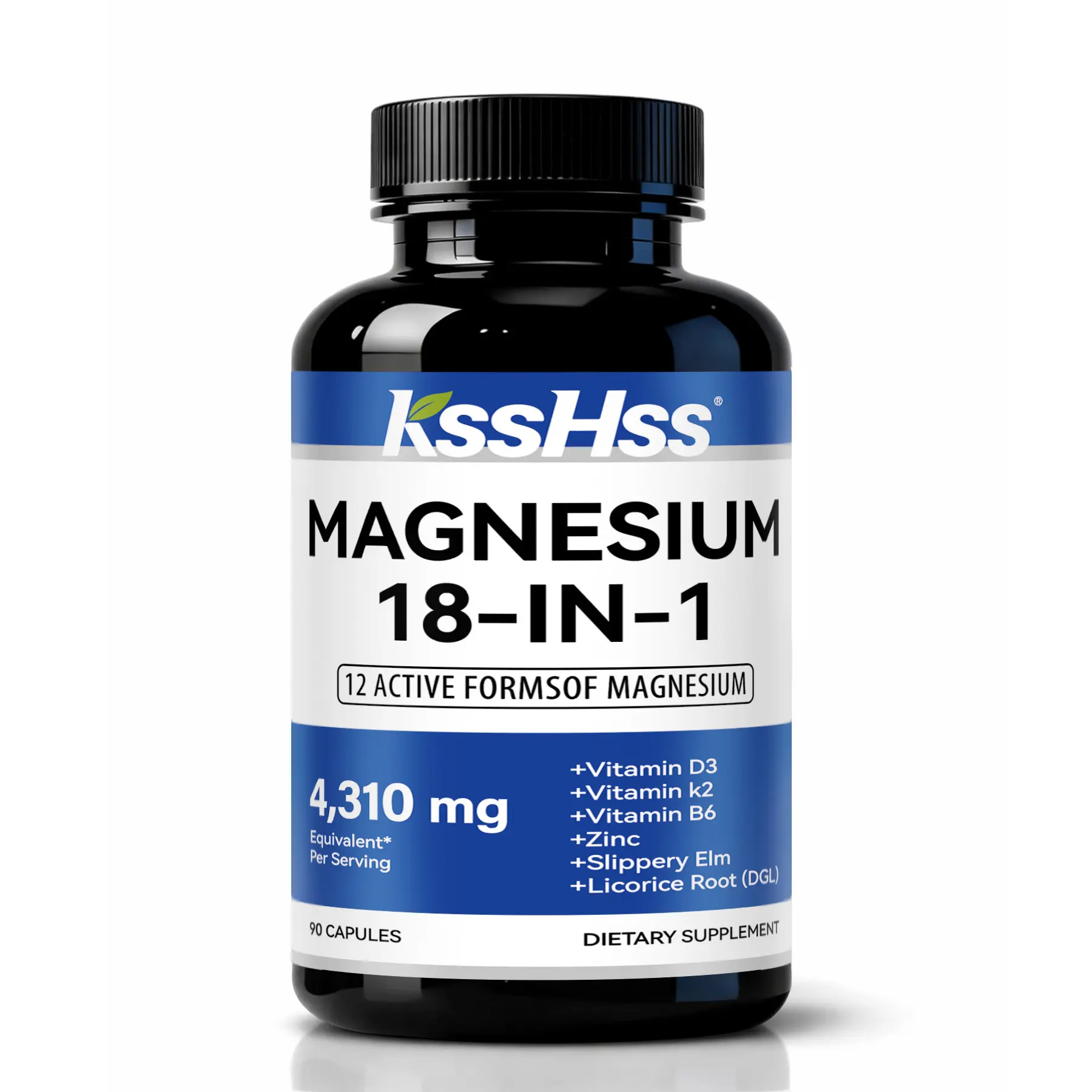 KSSHSS Magnesium Complex Vitamin  Capsules - 18-in-1 Essential Nutrients Blend All-In-One for Women's Health