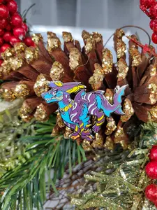 Tidalwave #24| Fursona Pin BarkShark Adopt- Colorful Sea Canine / Blue Shark / Furry Creature Hybrid/ Enamel pin