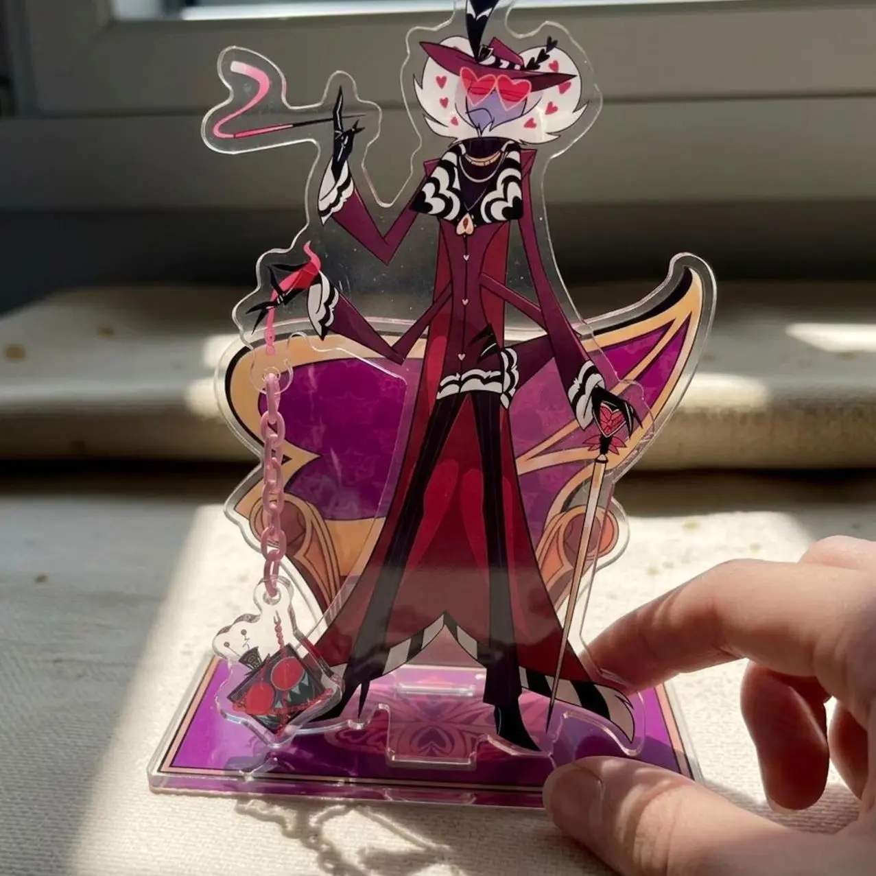 Anime Style Hazbin Hotel Valentino & Vox - Custom Acrylic Standee - Fan Gift