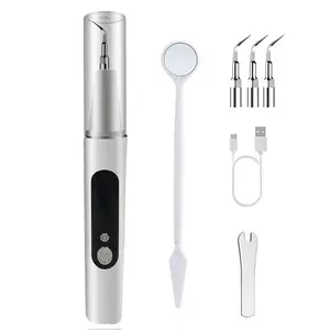 oral  irrigator Electric Tooth Cleaner 5-Mode Rechargeable Plaque Tartar Remover Set with 3 Replaceable Brush Heads Safe for Pets Oral Hygiene - Cleansing Cleanser seasonal must-haves adult gift dental  teeth  cleaner
