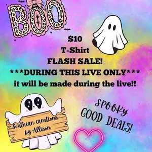 Southern Creations by Allison $10 T-Shirt Flash Sale During Live Event Spooky Good Deals Made Live Shipped Monday