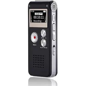 Digital Voice Recorder 16GB Voice Recorder with Playback for Lectures - USB Rechargeable Dictaphone Upgraded Small Tape Recorder Device