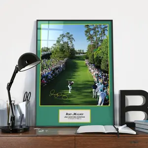 Mcilroy Masters Winner Print Art Poster Career Grand Slam Decor Tribute