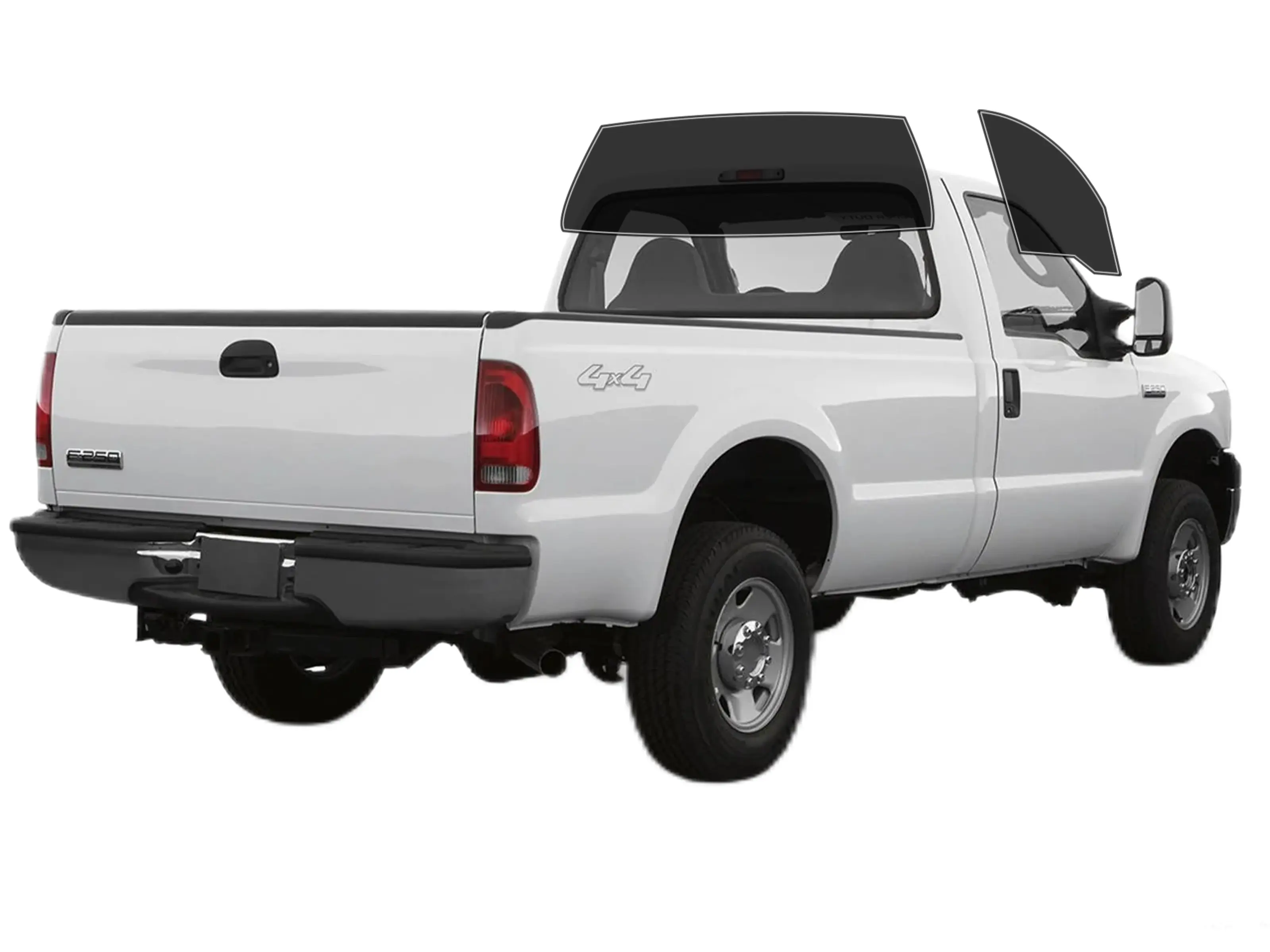 Precut 2Ply  Window Tint Film for Ford F250 Regular 1999-2007 Cars Sun Blocking Protection, Privacy, and Anti-Shatter Glass Film Any Tint Shade Kit
