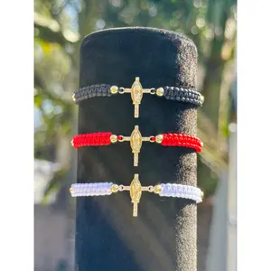 Virgen Mary Cross Bracelet