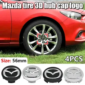 Mazda Wheel HUB Center Cover, Waterproof Dustproof Rust Resistant, Strong Adhesive Easy Install, Fits Mazda 2 3 6 Mx-5 Cx-3 Cx-5 Cx-7 Cx-9