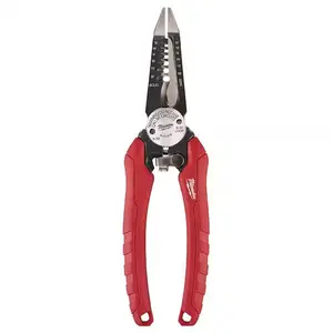 7.75 in. Combination Electricians 6-in-1 Wire Stripper/Cutter Pliers with Precision Cutting and Stripping Features