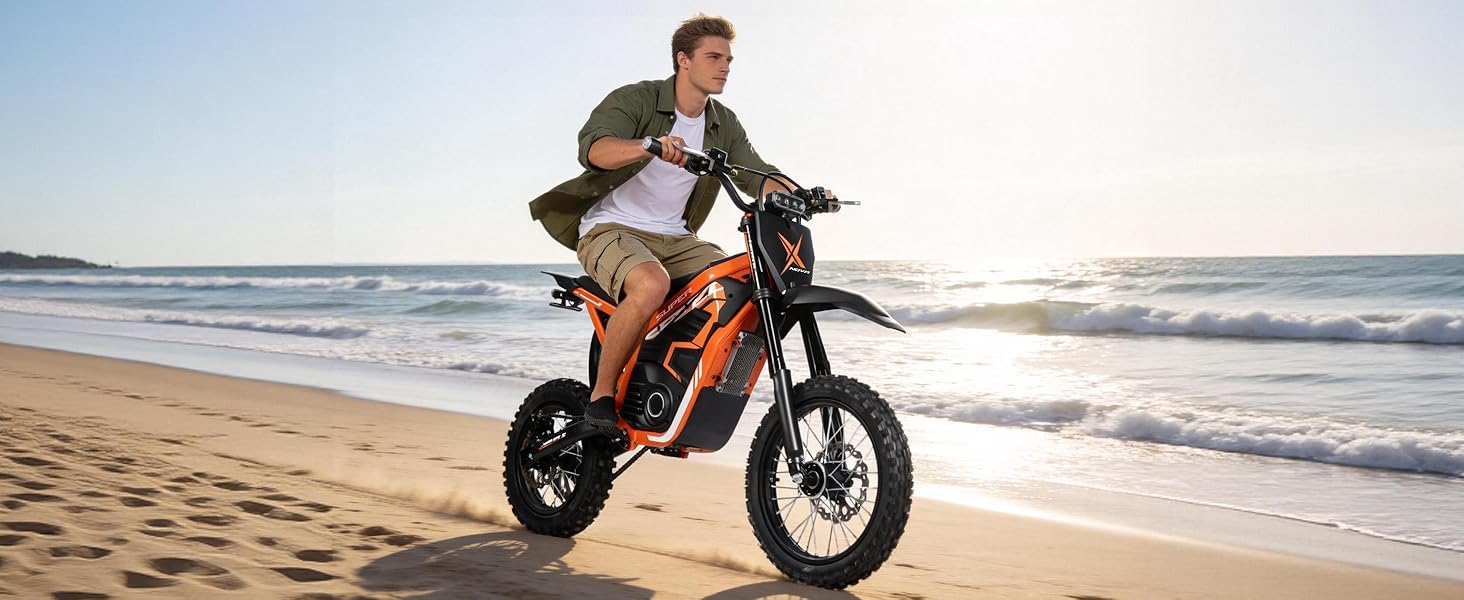 ESKUTE NOVA X Electric Bike ,4000W Power , 40° Climbing with 2849 Certified 48V 22.8Ah Removable Battery, Full Suspension Hydraulic Brakes, 60 Miles Rang Mountain Off-Road for Teens Adults ebike