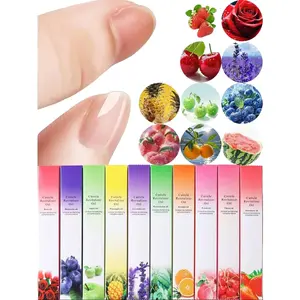 FULL BEAUTY Cuticle Oil Pen, Nail Cuticle Oils Nutrition Pen,10 Fruity Smell Cuticle Revitalizer Oil For Nail Care Repair,3ML Nail Oil Pen For Nail Growth Treatment Moisturizing Nourish Cuticle Nail