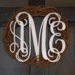 Customizable Three Letter Monogram Steel - Personalized