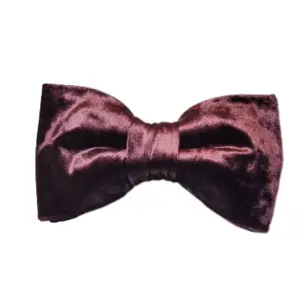 Mauve Purple Velvet Bow Tie for Teen Boys, Handcrafted in the USA