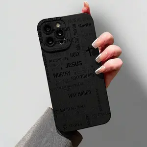 Jesus Way Maker Pattern Phone Case Casing, Shockproof Phone Protective Cover, Phone Accessory Compatible with iPhone 11 12 13 14 15 16 Series