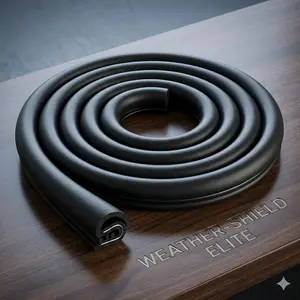 2-Piece Car B-Pillar Silent Sealing Strip Car Door Protector, 31.5in x 0.78in EPDM Rubber with Steel Frame & Buckle, Windproof Dust-Proof Noise-Reducing Vehicle Accessory for Trucks