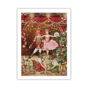 Customized 280G flannel blanket Christmas Nutcracker Fairy Tale Scene Phone Case with Ballerina, Kids And Festive Decorations low eeg ag wis Cozy Santa Claus Women's Soft Penguin Silk Lace Bow Thigh High Kids' Crew Halloween Designs